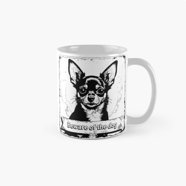 Item preview, Chihuahua, Beware of the dog, black and white designed and sold by barbastyle.