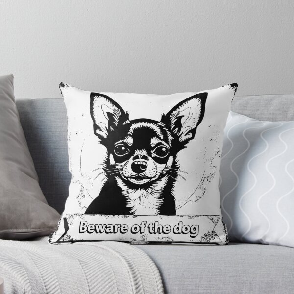 Item preview, Chihuahua, Beware of the dog, black and white designed and sold by barbastyle.