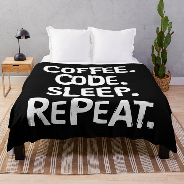 Item preview, coffee code sleep and repeat Logo - Computer Science and Programming designed and sold by AndreMi.