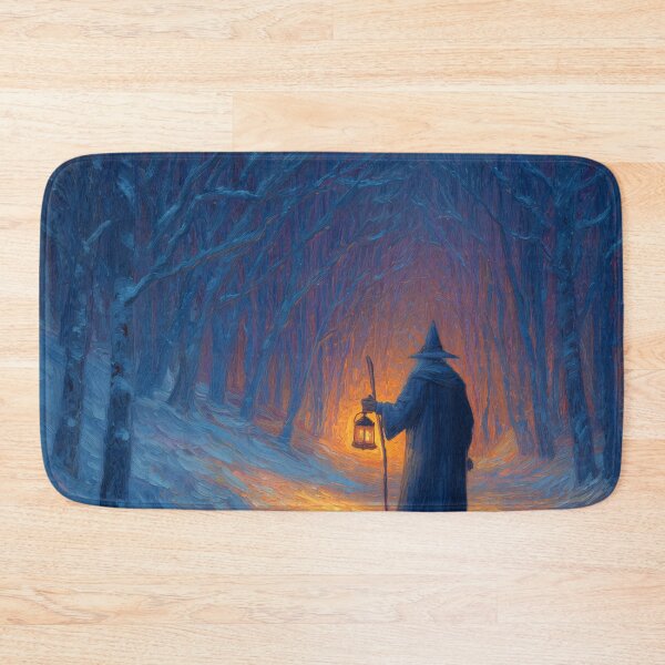 Item preview, Wandering Wizard with Lantern in Snow designed and sold by Rtymer.
