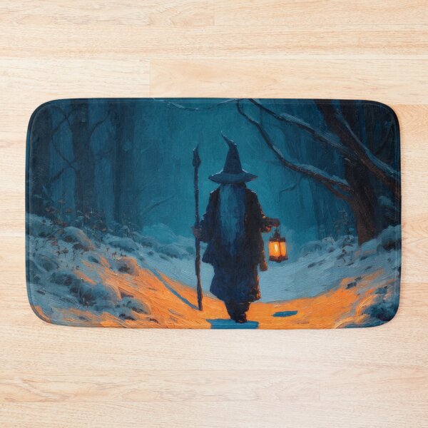 Item preview, Wandering Wizard with Lantern in Snow designed and sold by Rtymer.