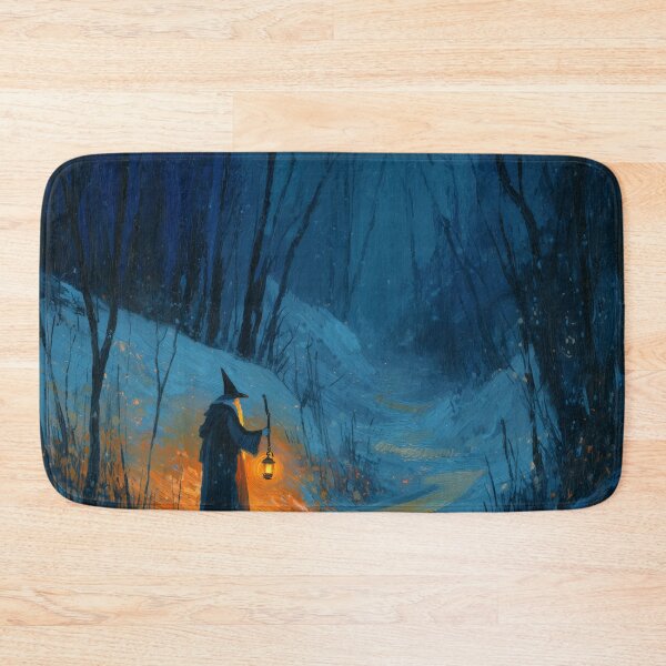 Item preview, Wandering Wizard with Lantern in Snow designed and sold by Rtymer.