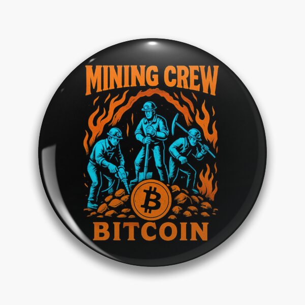 Item preview, Bitcoin Mining Crew – Crypto Labor Force Design designed and sold by BitCrop.