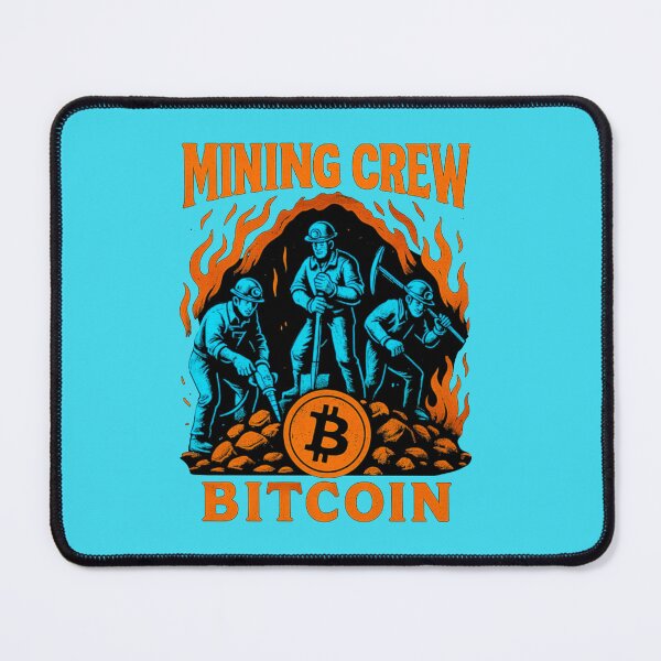 Item preview, Bitcoin Mining Crew – Crypto Labor Force Design designed and sold by BitCrop.