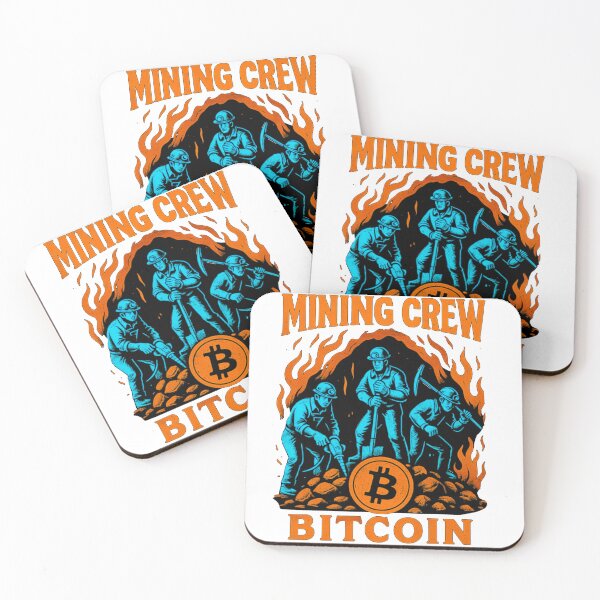 Item preview, Bitcoin Mining Crew – Crypto Labor Force Design designed and sold by BitCrop.