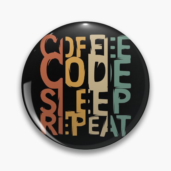 Artikelvorschau, vintage coffee code sleep repeat Logo entworfen und verkauft von AndreMi.