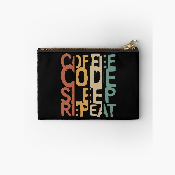 Item preview, vintage coffee code sleep repeat logo designed and sold by AndreMi.