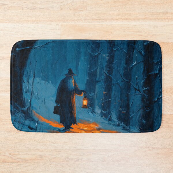 Item preview, Wandering Wizard with Lantern in Snow designed and sold by Rtymer.