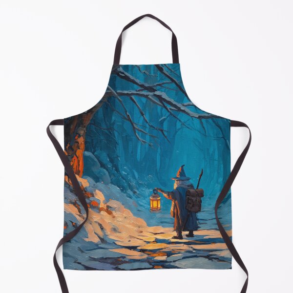Item preview, Wandering Wizard with Lantern in Snow designed and sold by Rtymer.