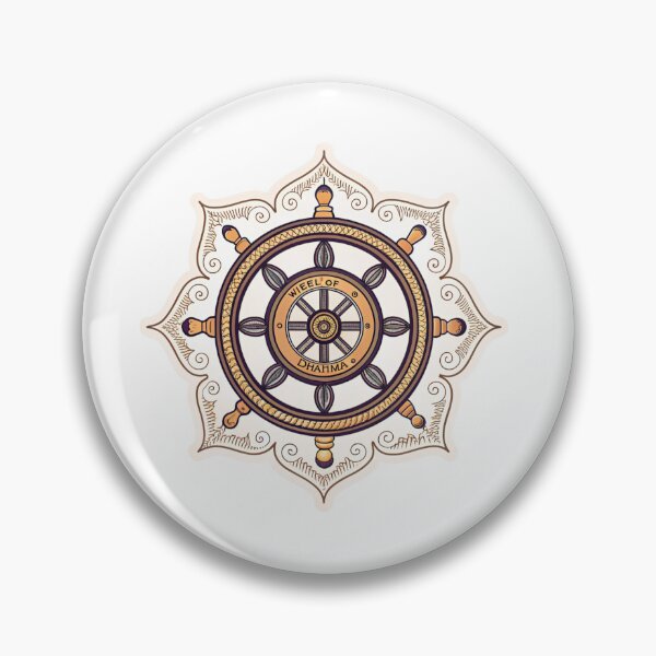 Item preview, Wheel of Dharma , Dharmachakra symbol  designed and sold by Lucky 777.
