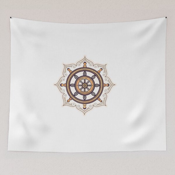 Item preview, Wheel of Dharma , Dharmachakra symbol  designed and sold by Lucky 777.