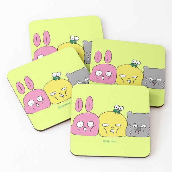 Item preview, Both rabbits and turtle koalas are tired friends. designed and sold by pigonan1.