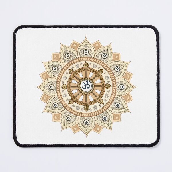 Item preview, Mandala with a Dharma Wheel designed and sold by Lucky 777.