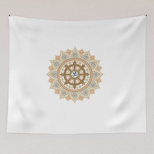 Item preview, Mandala with a Dharma Wheel designed and sold by Lucky 777.