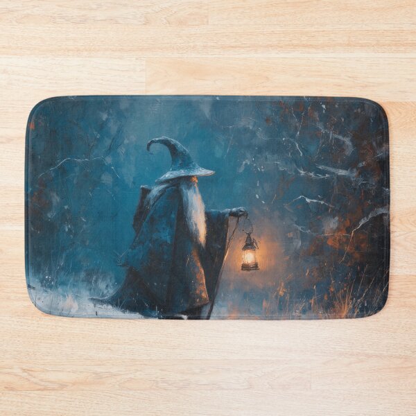 Item preview, Wandering Wizard with Lantern in Snow designed and sold by Rtymer.