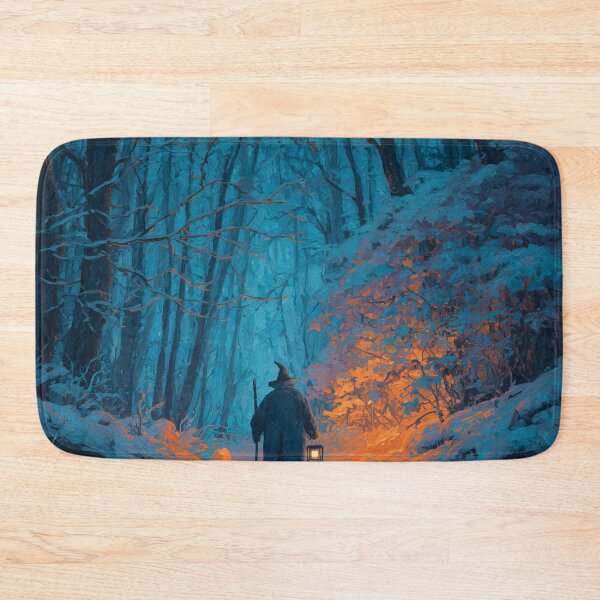 Item preview, Wandering Wizard with Lantern in Snow designed and sold by Rtymer.