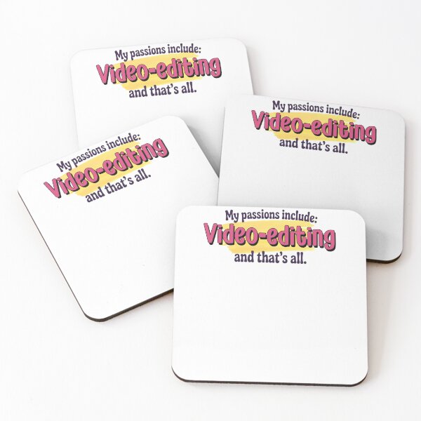 Item preview, Video-editing is my passion - Funny Video-editing Lover designed and sold by Watsonarts.