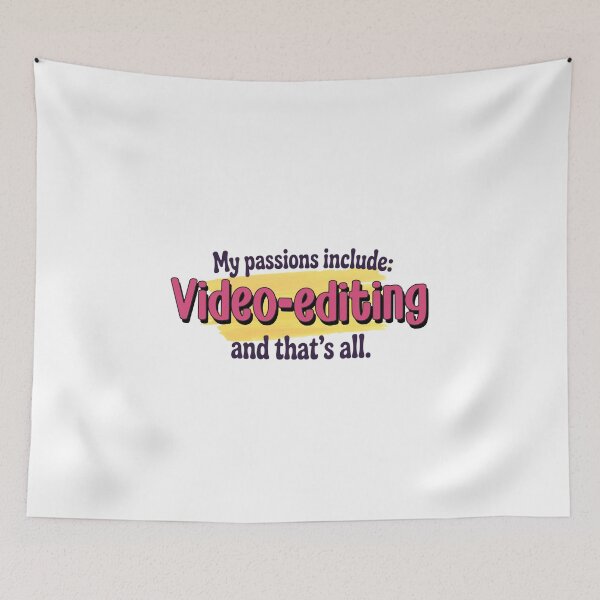 Item preview, Video-editing is my passion - Funny Video-editing Lover designed and sold by Watsonarts.