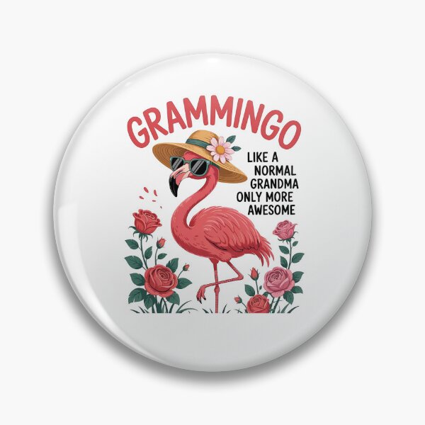 Item preview, Whimsical Flamingo Grandma T-Shirt – Retro Tropical Bird with Flowers and Hat – Cute Vintage Graphic Shirt Gift for Women designed and sold by KAYDEE01212 ✨.