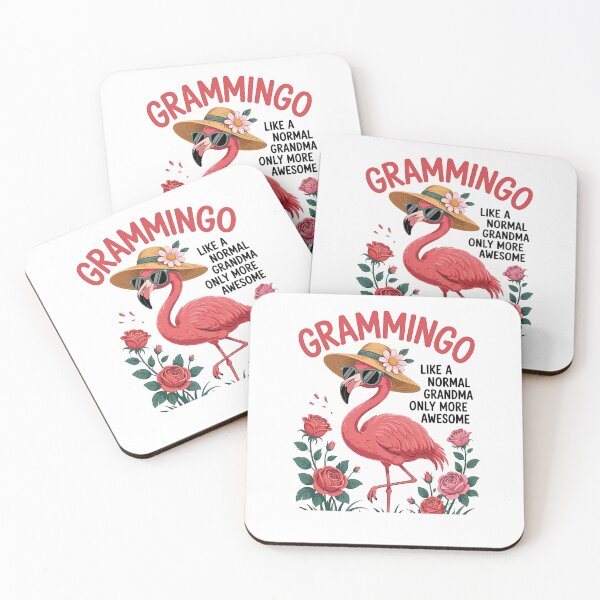 Item preview, Whimsical Flamingo Grandma T-Shirt – Retro Tropical Bird with Flowers and Hat – Cute Vintage Graphic Shirt Gift for Women designed and sold by KAYDEE01212 ✨.