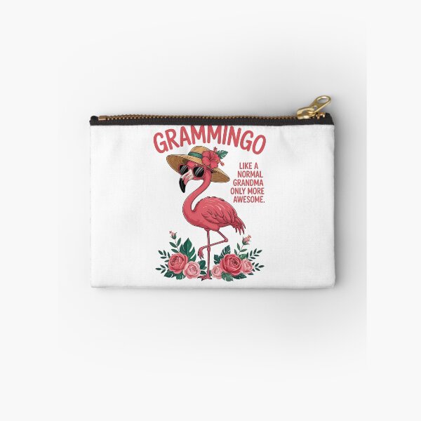 Item preview, Vintage Grammingo Flamingo Tee for Cool Grandmas – Pastel Tropical Bird with Floral Accents – Fun Graphic Shirt for Her designed and sold by KAYDEE01212 ✨.