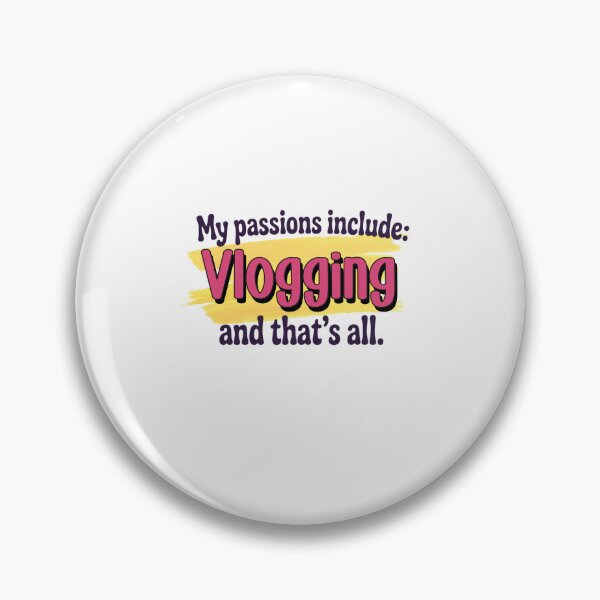 Item preview, Vlogging is my passion - Funny Vlogging Lover designed and sold by Watsonarts.