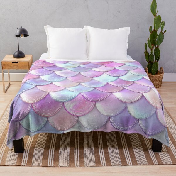 Item preview, Pretty Pink Mermaid Scales designed and sold by WatercolorLane.