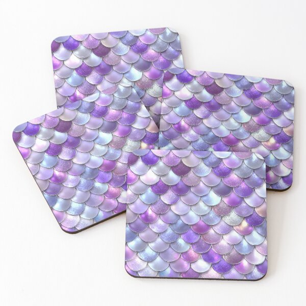 Item preview, Glam Purple Mermaid Scales designed and sold by WatercolorLane.
