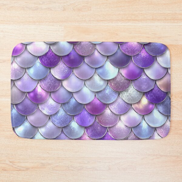 Item preview, Glam Purple Mermaid Scales designed and sold by WatercolorLane.