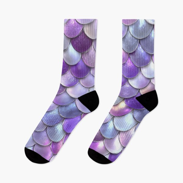 Item preview, Glam Purple Mermaid Scales designed and sold by WatercolorLane.