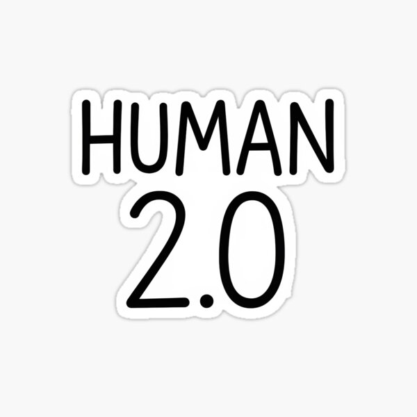 Item preview, Human 2.0 Doodle Style Futuristic Quote Design designed and sold by BloomOfDesign.