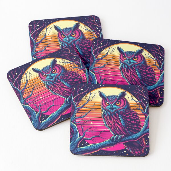 Item preview, Sunset and cute owl designed and sold by Dogandesighn.