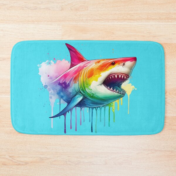 Item preview, Rainbow great white shark designed and sold by NMB-ART-Design.