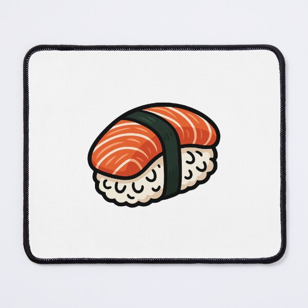 Item preview, Salmon Sushi Cute Food Art designed and sold by Vendeloc.