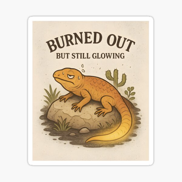 Item preview, Burned Out But Still Glowing designed and sold by ForestStitch.