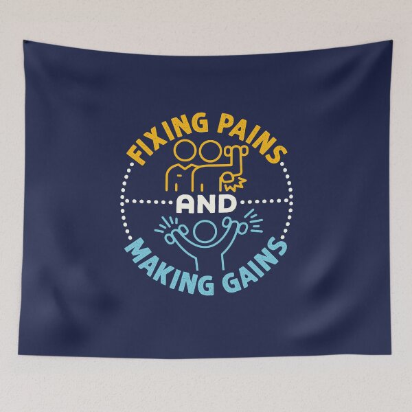 Item preview, Fixing Pains and Making Gains Cool Physical Therapist PT designed and sold by jaygo.