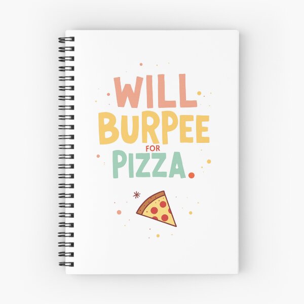 Item preview, Will Burpee for Pizza – Funny Women's Fitness Motivation Sticker & T-Shirt Design designed and sold by TubaPrints.