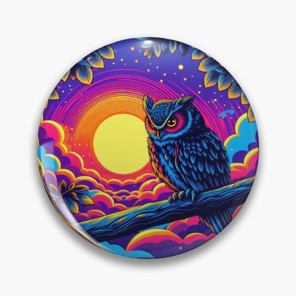 Item preview, Sunset and cute owl  designed and sold by Dogandesighn.