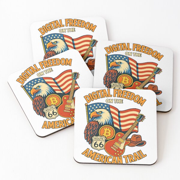 Item preview, Digital Freedom on the American Trail – Crypto Americana Design designed and sold by BitCrop.