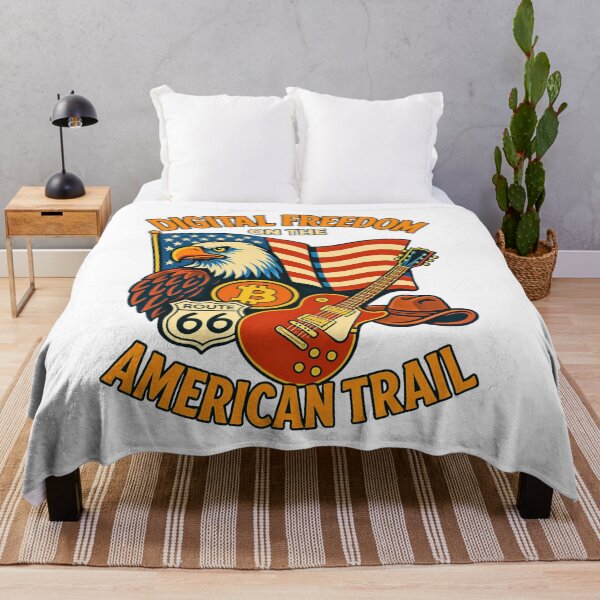 Item preview, Digital Freedom on the American Trail – Crypto Americana Design designed and sold by BitCrop.