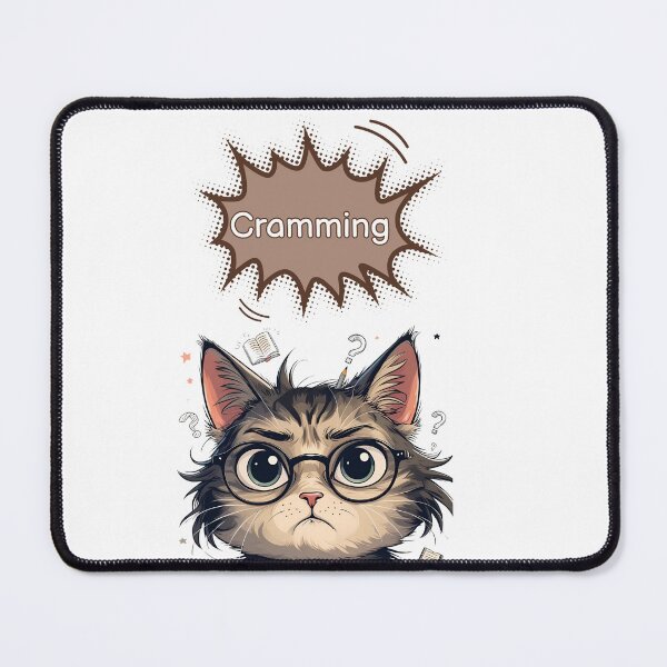 Item preview, Cramming Cat – Study Mood Activated designed and sold by Aya's Graphics.