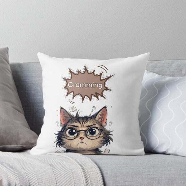 Item preview, Cramming Cat – Study Mood Activated designed and sold by Aya's Graphics.