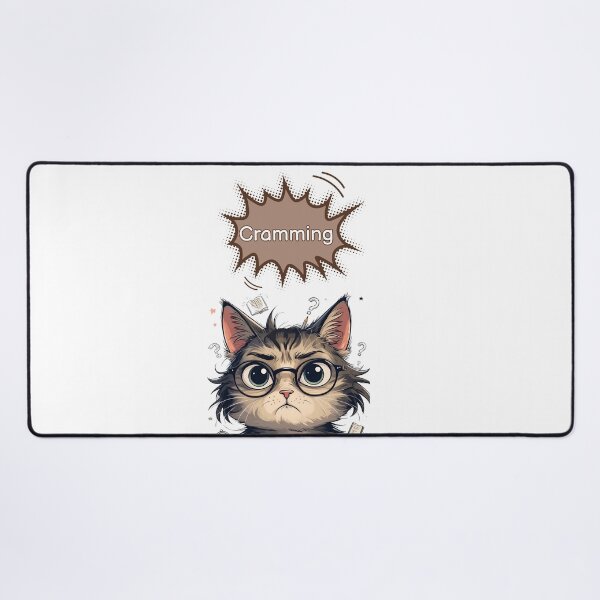 Item preview, Cramming Cat – Study Mood Activated designed and sold by Aya's Graphics.