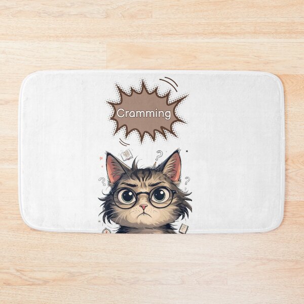 Item preview, Cramming Cat – Study Mood Activated designed and sold by Aya's Graphics.