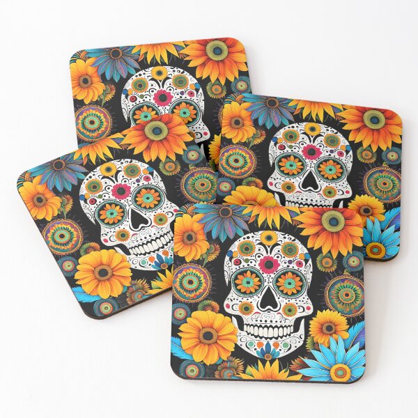 Item preview, Decorated Skull with Flowers designed and sold by BrooklynPopArts.