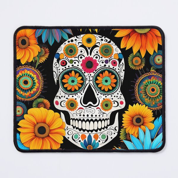 Item preview, Decorated Skull with Flowers designed and sold by BrooklynPopArts.