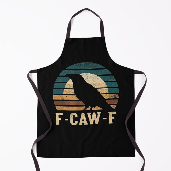 Item preview, Vintage Crow Silhouette Design – F-CAW-F Funny Retro Bird Art designed and sold by love3617.