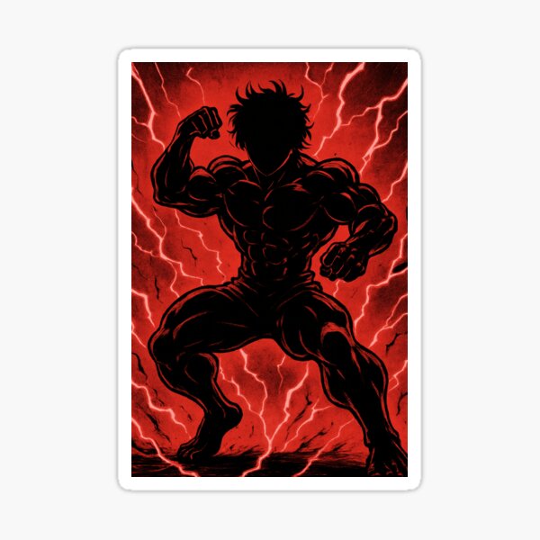 Item preview, Baki Hanma inspiriert – Ultimative Kämpfer-Silhouette designed and sold by AnimeFlash_0.