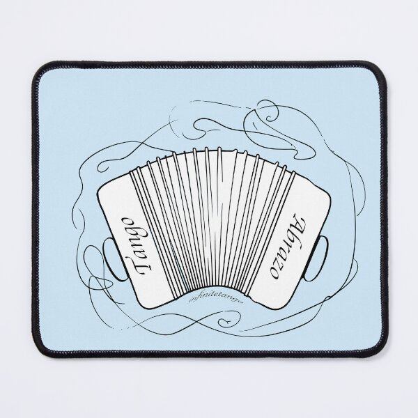 Item preview, Tango Abrazo Bandoneon Line Drawing designed and sold by infinitetango.