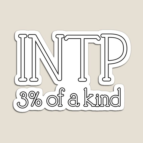 Item preview, INTP 3% of A Kind | MBTI Personality Type | Thinker Philosopher Quote Sticker - White designed and sold by MysticMagpie.